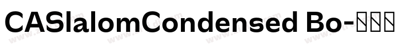 CASlalomCondensed Bo字体转换